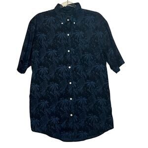 Arrow Blue Tropical Button Up M